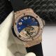 Swiss Replica Hublot Big Bang Everose Gold Diamond Case Blue Dial Rubber Strap Tourbillon 44mm Men's Watch (7)_th.jpg